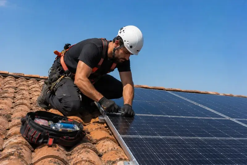 Maintenance et monitoring de panneaux solaires à Bouvesse-Quirieu
